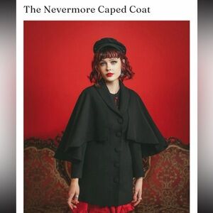 Lively Ghosts “nevermore cape coat/jacket”